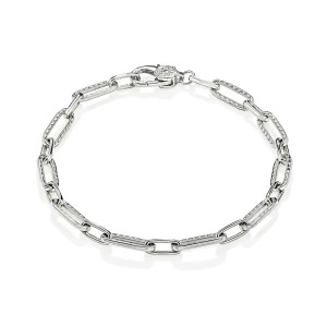 Tacori Allure Diamond Link Bracelet 18K Fine Jewelry FB6767