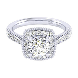Gabriel 14 Karat Perfect Match Engagement Ring ER039B4ABW44JJ
