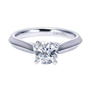 Gabriel Platinum Contemporary Engagement Ring ER6686PTJJJ