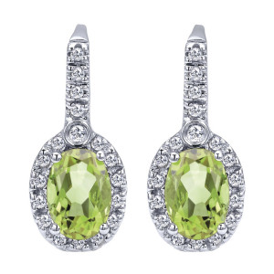 Gabriel Fashion 14 Karat Lusso Color Leverback Earrings EG9515W45PE
