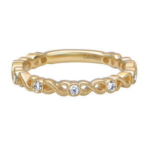 Gabriel Fashion 14 Karat Stackable Stackable Ladies' Ring LR4835Y44JJ