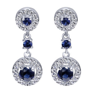 Gabriel Fashion 14 Karat Lusso Color Drop Earrings EG9707W44SA