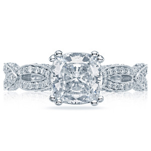 Tacori HT2528CU7 18 Karat Ribbon Engagement Ring