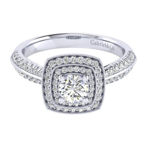 Gabriel 14 Karat Perfect Match Engagement Ring ER002A2AGW44JJ
