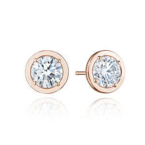 Tacori Allure Round Diamond Stud Earring FE823RD75LDPK