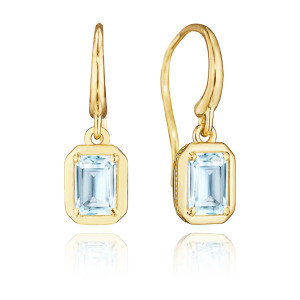 Tacori Allure Sky Blue Topaz French Wire Earring FE824EC55X4BTY