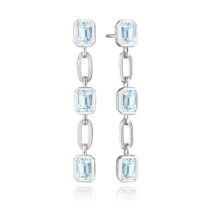 Tacori Allure Sky Blue Topaz Drop Earring FE825EC55X4BT