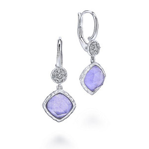 Gabriel Fashion Silver Byblos Drop Earrings EG12528SVJMC