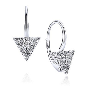 Gabriel Fashion 14 Karat Downtown Leverback Earrings EG12655W45JJ