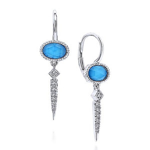 Gabriel Fashion 14 Karat Downtown Drop Earrings EG12665W45XT