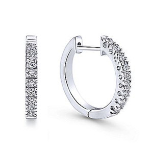 Gabriel Fashion 14 Karat Huggies Huggie Earrings EG9195W45JJ