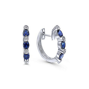 Gabriel Fashion 14 Karat Huggies Huggie Earrings EG9368W44SA