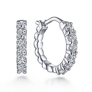 Gabriel Fashion 14 Karat Huggies Huggie Earrings EG9493W45JJ
