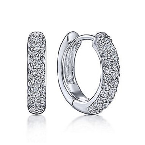 Gabriel Fashion 14 Karat Huggies Huggie Earrings EG9518W45JJ