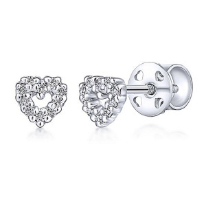 Gabriel Fashion 14 Karat Secret Garden Stud Earrings EG9864W45JJ