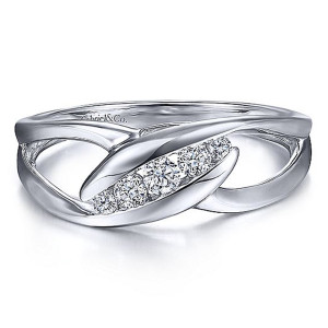 Gabriel Fashion 14 Karat Contemporary Ladies' Ring LR5619W45JJ