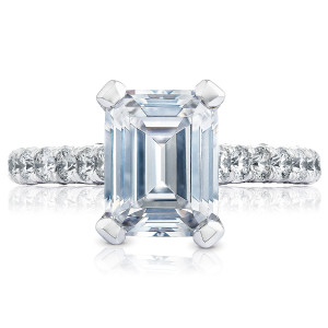 Tacori HT254625EC9X7 18 Karat Petite Crescent Engagement Ring
