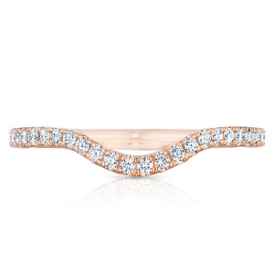 Tacori HT2561B12PK 18 Karat Petite Crescent Diamond Wedding Band