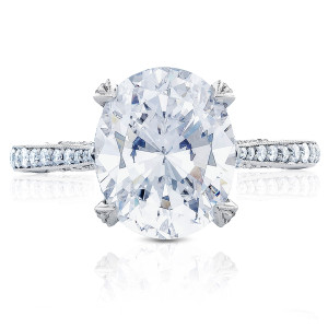 Tacori HT2627OV11X9 18 Karat RoyalT Engagement Ring