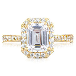 Tacori HT2650EC85X65Y 18 Karat RoyalT Engagement Ring