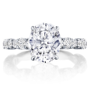 Tacori HT2654OV10X8 18 Karat RoyalT Engagement Ring