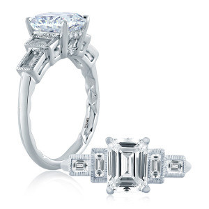 A.JAFFE 18 Karat Classic Engagement Ring ME2110Q