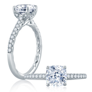 A.JAFFE Platinum Classic Engagement Ring ME2178Q