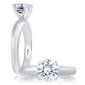 A.JAFFE 18 Karat Signature Engagement Ring MES391