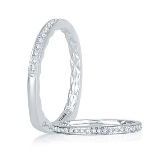 A.JAFFE 14 Karat Signature Diamond Wedding Ring MRS743Q