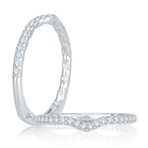 A.JAFFE 14 Karat Signature Diamond Wedding Ring MRS767Q