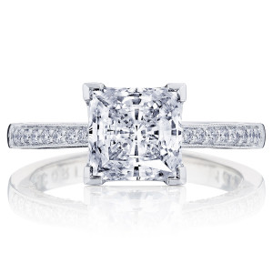 Tacori P1022PR7FW 14 Karat Coastal Crescent Engagement Ring