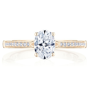 Tacori P102OV7X5FPK 14 Karat Coastal Crescent Engagement Ring