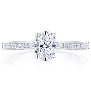 Tacori P102OV7X5FW 14 Karat Coastal Crescent Engagement Ring