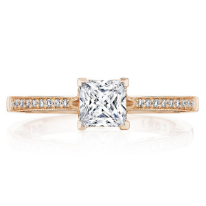 Tacori P102PR5FPK 14 Karat Coastal Crescent Engagement Ring