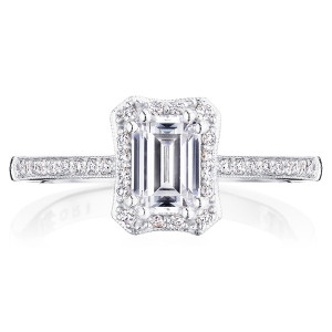Tacori P103EC65X45FW 14 Karat Coastal Crescent Engagement Ring