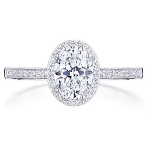 Tacori P103OV75X55FW 14 Karat Coastal Crescent Engagement Ring