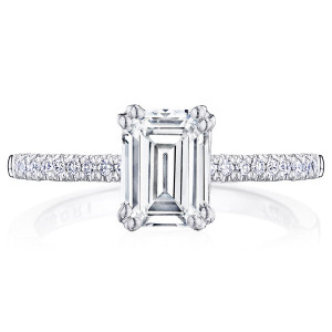 Tacori P104EC75X55FW 14 Karat Coastal Crescent Engagement Ring