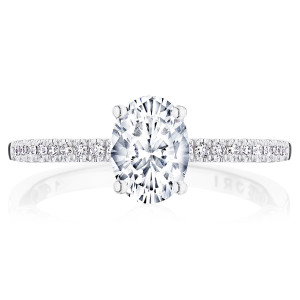 Tacori P104OV75X55FW 14 Karat Coastal Crescent Engagement Ring