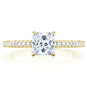 Tacori P104PR55FY 14 Karat Coastal Crescent Engagement Ring