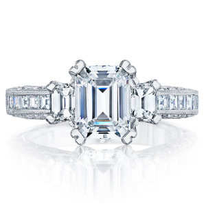 Tacori Crescent Platinum Engagement Ring HT227312X