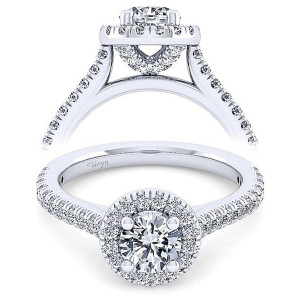 Taryn 14k White Gold Round Diamond Engagement Ring TE11460W44JJ