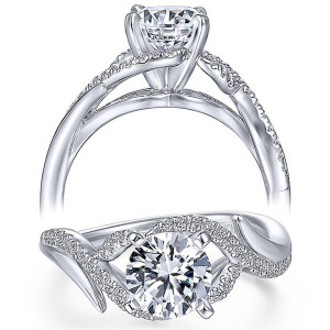 Taryn 14k White Gold Round Diamond Engagement Ring TE14510R4W44JJ