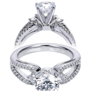 Taryn 14k White Gold Round Halo Engagement Ring TE6016W44JJ