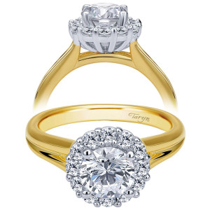 Taryn 14k Yellow/White Gold Round Halo Engagement Ring TE6941M44JJ