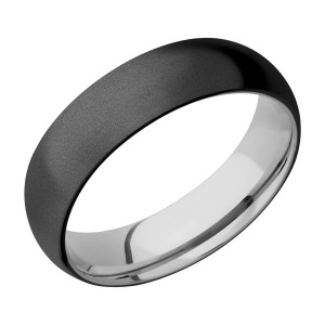 Lashbrook TISLEEVEZ6D Zirconium and Titanium Wedding Ring or Band