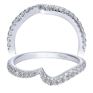 Taryn 14 Karat White Gold Matching Curved Wedding Band TW10199W44JJ