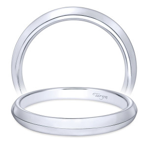 Taryn 14 Karat White Gold Straight Wedding Band TW10208W4JJJ