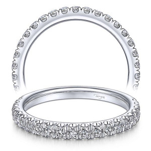 Taryn 14 Karat White Gold Matching Straight Wedding Band TW13904R4W44JJ