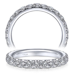 Taryn 14 Karat White Gold Matching Straight Wedding Band TW14941R8W44JJ