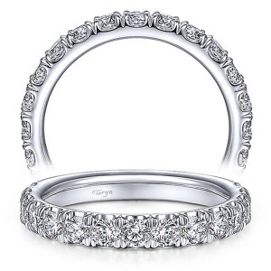 Taryn 14 Karat White Gold Matching Straight Wedding Band TW15121R8W44JJ